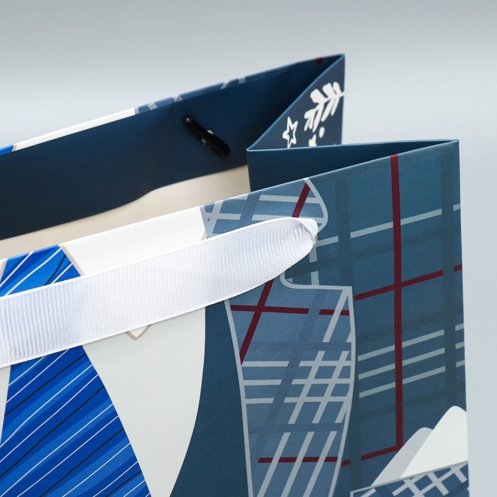 Пакет подарочный ламинированный вертикальный, упаковка, &laquo;Мой папа лучший&raquo;, ML 27 х 23 х 11,5 см