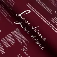 Пленка матовая для цветов &laquo;Новости Love&raquo;, бургунди/вишня, 60&times;60 см