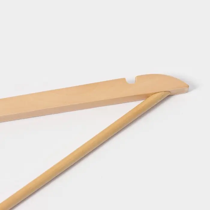 Плечики - вешалка с перекладиной LaDо́m Bois, антивандальные, сорт А, 44,5&times;1,2&times;21,5 см, светлое дерево