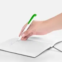 Ручка шариковая Favorite, белая с зеленым