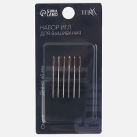 Набор игл для вышивания №120-154  d0,95мм L40мм (наб 6шт цена за наб) сталь TR