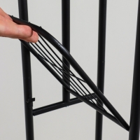 Подставка для цветов Greengo, 4 полки, 43 &times; 22 &times; 82 см, напольная, металл, чёрная