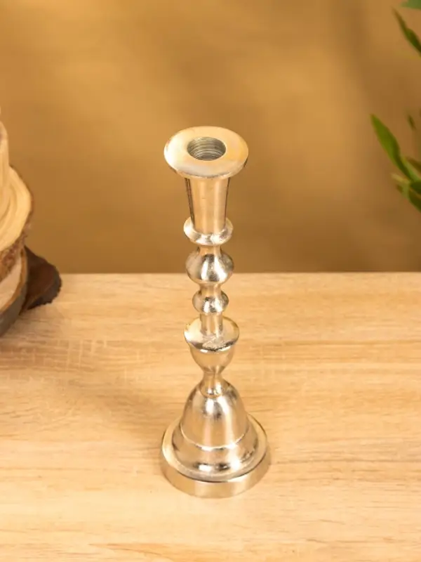 Подсвечник "Юла" 7,5х7,5х26 см, алюминий