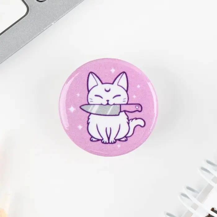 Значок металлический , закатной &laquo;Смирись я девушка&raquo;, 25 мм, МИКС