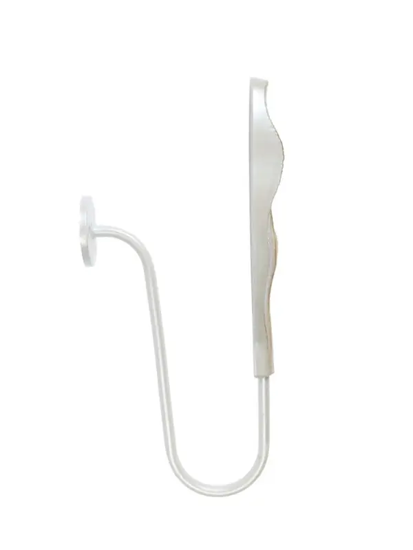 Крючок для штор CAPPIO KS040, цвет белый с золотом, набор 2 шт