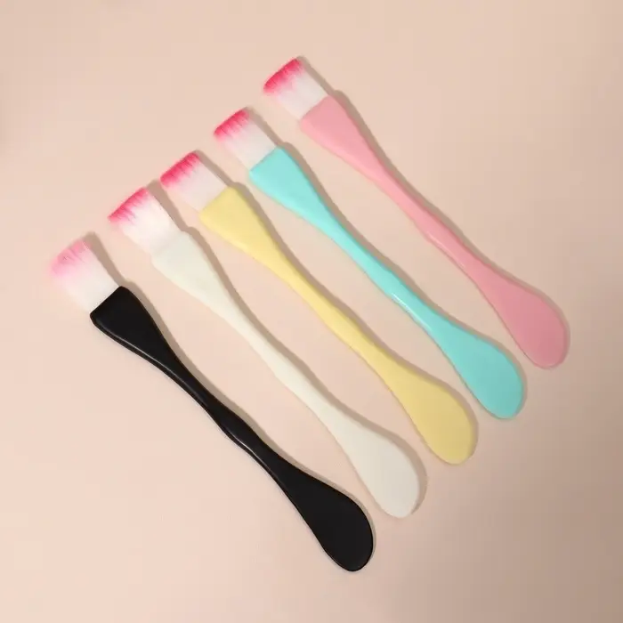 Кисть для масок, двусторонняя, с лопаткой, 15.5 (&plusmn;1) см, МИКС