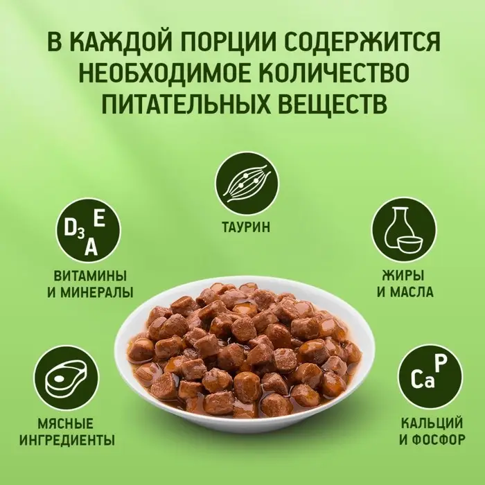 Влажный корм Kitekat для кошек, ягнёнок, 85 г