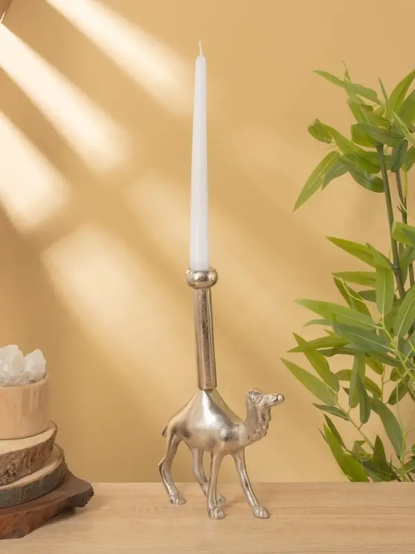 Подсвечник "Верблюд" алюминий 16х5х26 см
