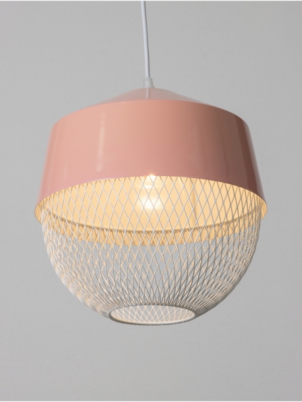 Светильник Lea 1х40Вт Е27 розовый  26х26х32см