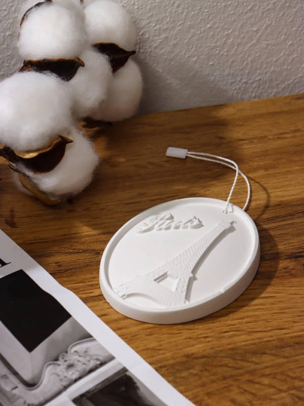 Аромакулон (аромакамень) "Париж" для локальной ароматизации воздуха арома маслами, 10х8 см, натураль