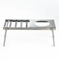 Решетка костровая "Следопыт" с подставкой под казан d=20 см, 66 х 30 х 26 см