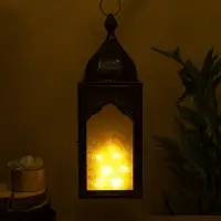 Подсвечник фонарь "Купол" железо 16,5х15,5х45 см