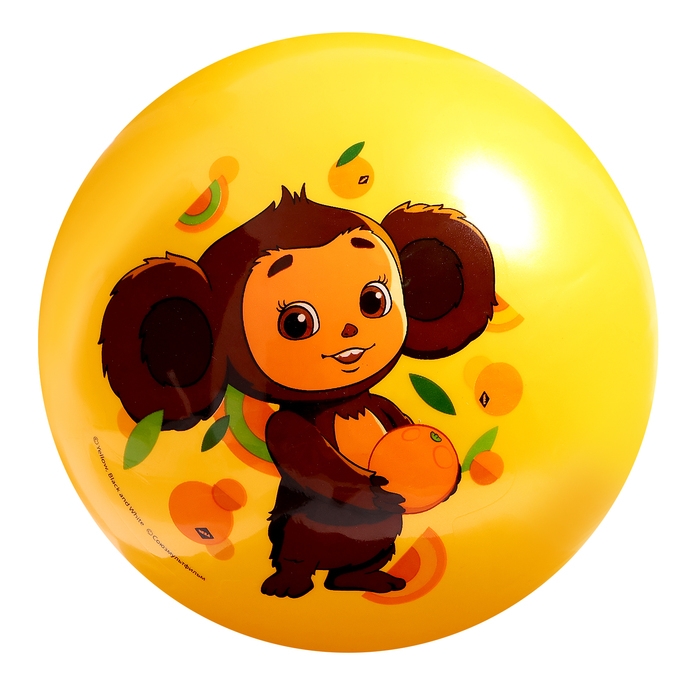 Мяч детский &laquo;Чебурашка&raquo;, с наклейкой, d=23 см, полноцветный