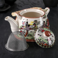 Чайник керамический заварочный с металлическим ситом &laquo;Парк&raquo;, 600 мл