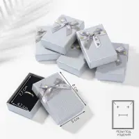Коробочка подарочная под набор &laquo;Влюбленность&raquo;, 5&times;8 (размер полезной части 4.7&times;7.7 см), серебристая, вставка чёрная