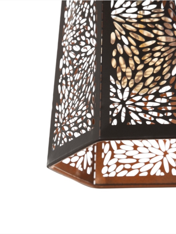 Светильник "Цветы" 1х40Вт Е27 черный 15х15х35+100см