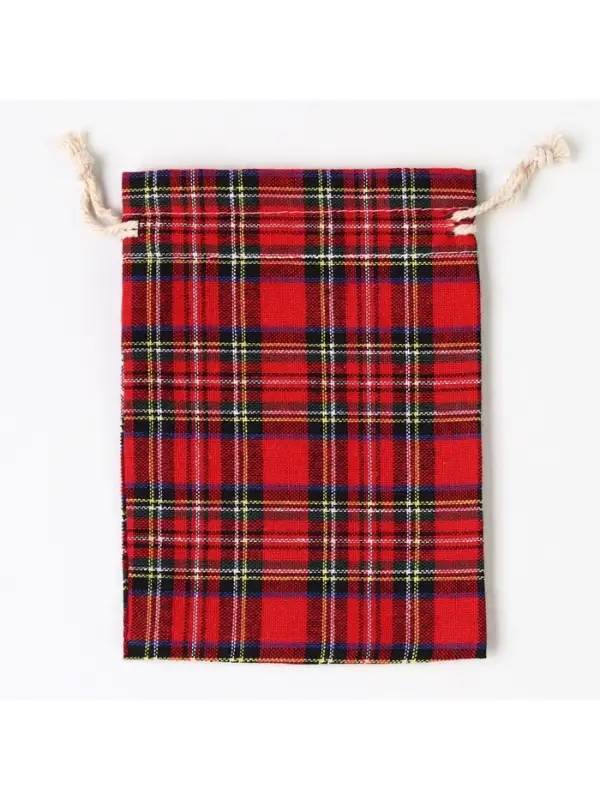 Мешочек подарочный &laquo;Клетка&raquo;, 10 х 14 см +/- 1.5 см