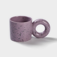Кружка керамическая &laquo;Бублик&raquo;, 300 мл, цвет сиреневый