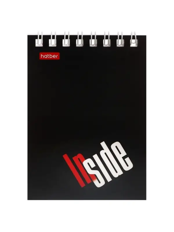 Блокнот А7 40л на гребне "INSIDE", обл мел карт 40Б7B1гр_01622