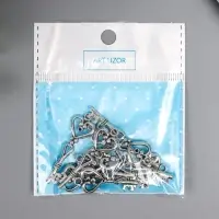 Металлический элемент, декоративная подвеска &laquo;Арт Узор. Ключик-сердечко&raquo;, 4&times;1.3&times;0.5 см