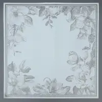 Пленка для цветов и букетов, &laquo;Цветы с каймой&raquo;, белый, 57&times;57 &plusmn;1 см