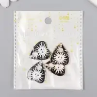 Декор для творчества металл "Солнце символ" эмаль МИКС 2,6х2,3 см