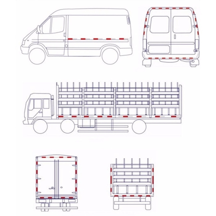 Светоотражающая лента, самоклеящаяся, желтая, 5 см &times; 10 м