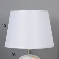 Лампа настольная &laquo;Глим&raquo; E14, 1х40Вт, белый/золотой, RISALUX