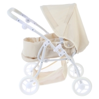 Коляска для кукол универсальная, с переноской, с корзиной, металлический каркас