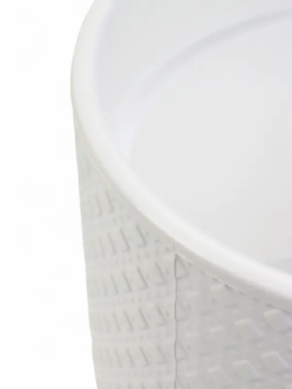 Горшок "Клевер" 4,5 л, D-20 см, h-18 см, цвет белый