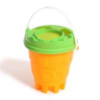 Песочный набор №3 &laquo;Пончик&raquo;: ведро, сито, кольцо, звезда, 2 формочки, лопата, МИКС