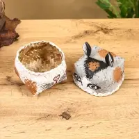 Корзинка &laquo;Кот&raquo;, 8&times;8&times;13 см, бамбук