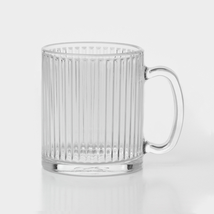Кружка стеклянная &laquo;Вертикаль&raquo;, 320 мл