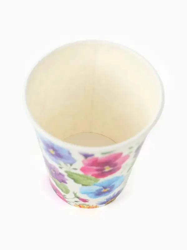 Стакан бумажный одноразовый &laquo;Полевые цветы&raquo;, 250 мл, 6 шт