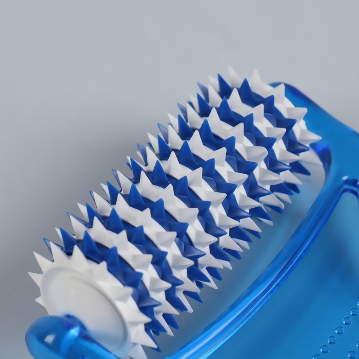 Массажёр &laquo;Рефлекс&raquo;, 18 &times; 9 &times; 3 см, универсальный, с шипами, цвет синий/белый