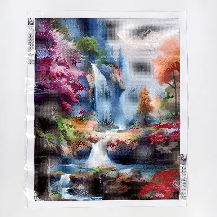 Алмазная вышивка полное заполнение "Краски природы", на холсте 40*50 см