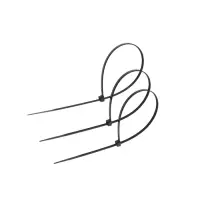 Хомут нейлоновый для стяжки, ТУНДРА, 3.6&times;250 мм, черный, 25 шт.