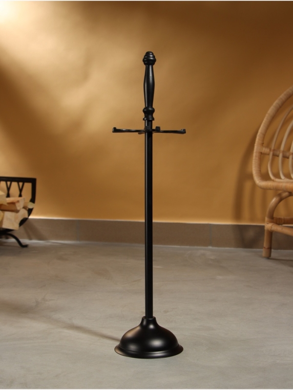 Каминный набор "Очаг" сталь, 4 предмета, 13х13х61 см