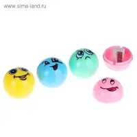 Точилка с контейнером &laquo;Смайл&raquo;, МИКС