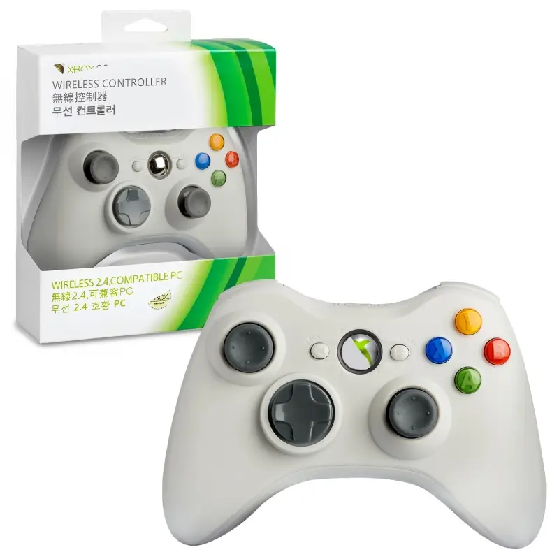 Джойстик XBOX 360 2.4G Wireless Белый (50шт/кор)