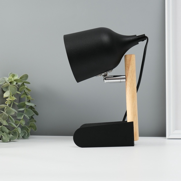 Лампа настольная "Престиж" 1х40Вт Е27 черный 13х12х24см