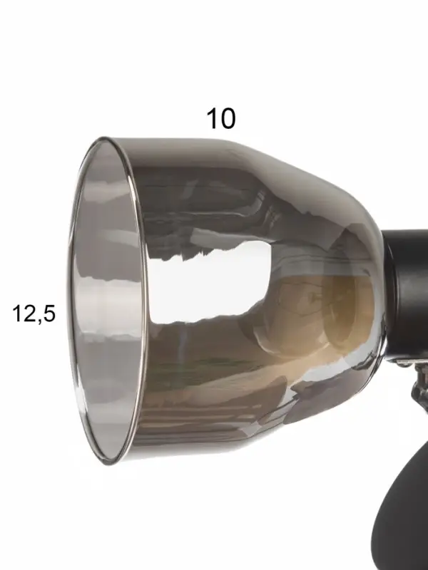 Спот "Арнелла" 1хЕ14 40Вт черный 16х16х12 см