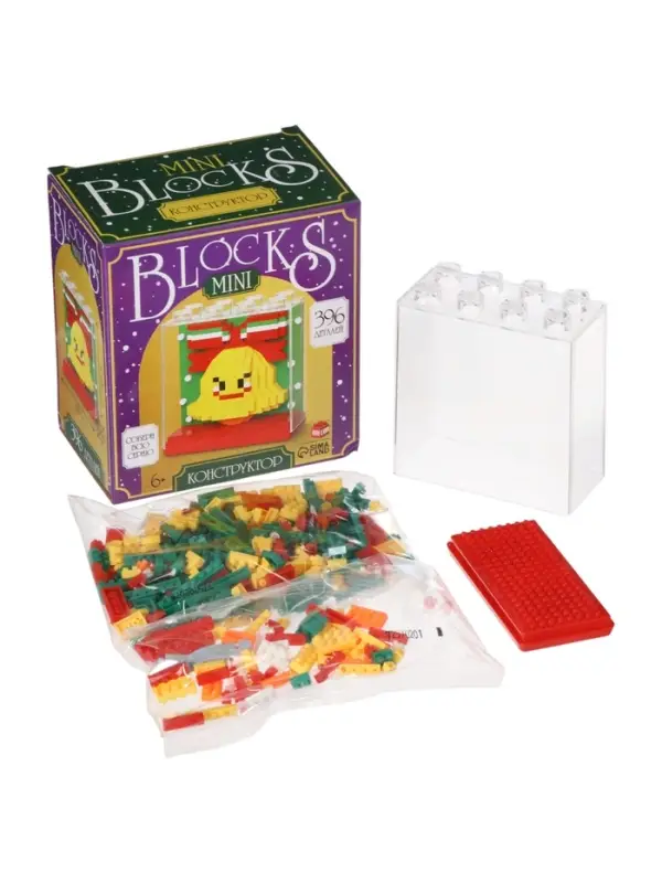 UNICON Конструктор "Mini Blocks", 396 деталей, колокольчик