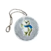 Пешеходный светоотражатель &laquo;Круг&raquo;, белый