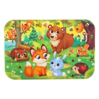 Мягкий пазл для малышей &laquo;Лесные зверята&raquo;, 6 деталей, Крошка Я