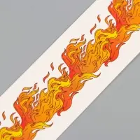 Переводная тату на тело цветная &laquo;Браслет. Огонь&raquo;, 20&times;3 см