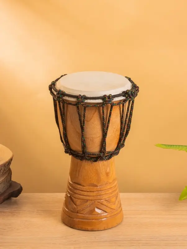 Сувенирный музыкальный инструмент "Барабан Джембе" махагон, 25 см