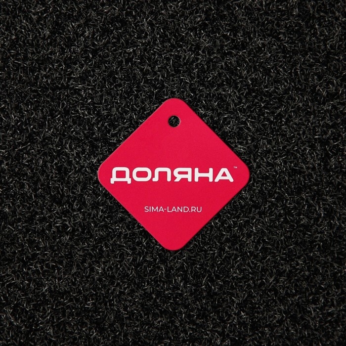 Коврик придверный Доляна &laquo;Глория&raquo;, с окантовкой, 46&times;75 см, цвет чёрный