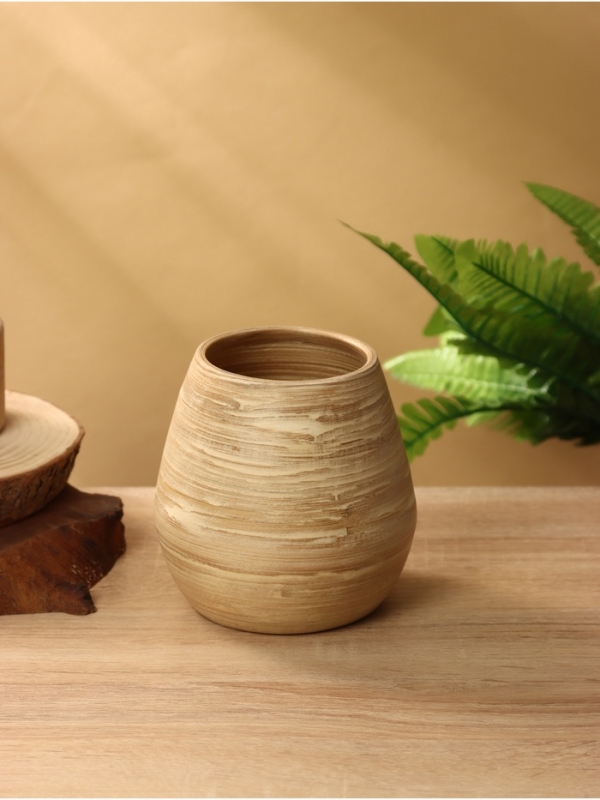 Ваза 12х12х13 см, бамбук