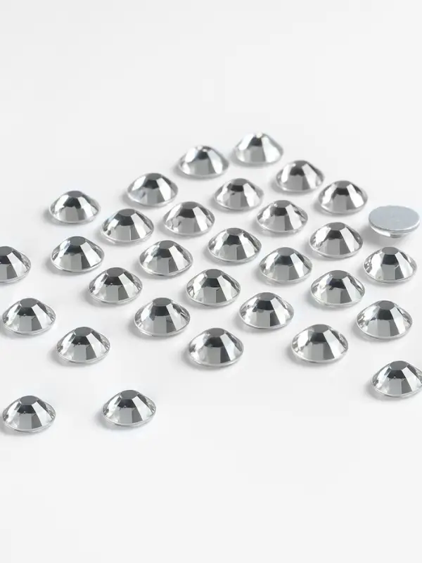 Стразы &laquo;Усечённый конус&raquo;, стеклянные, d=3.2 мм, 100 шт., цвет серебряный
